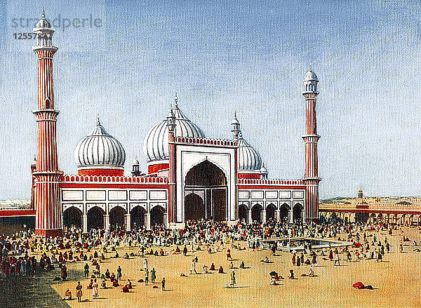 Die Jumma Musjid  Delhi  Indien  Anfang des 20. Jahrhunderts. Künstler: Unbekannt