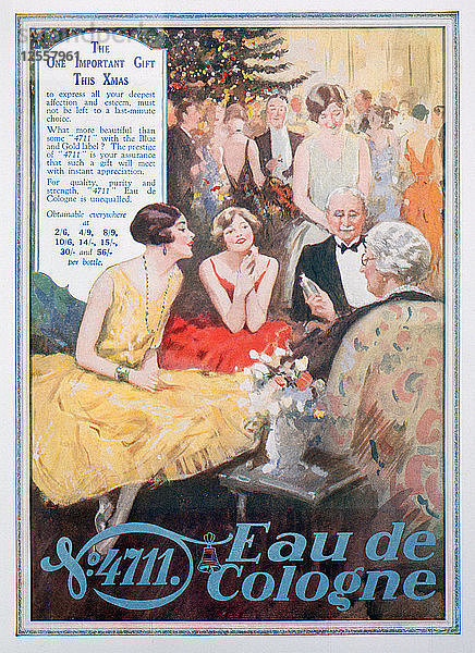 Werbung für 4711 Eau de Cologne  1928. Künstler: Unbekannt