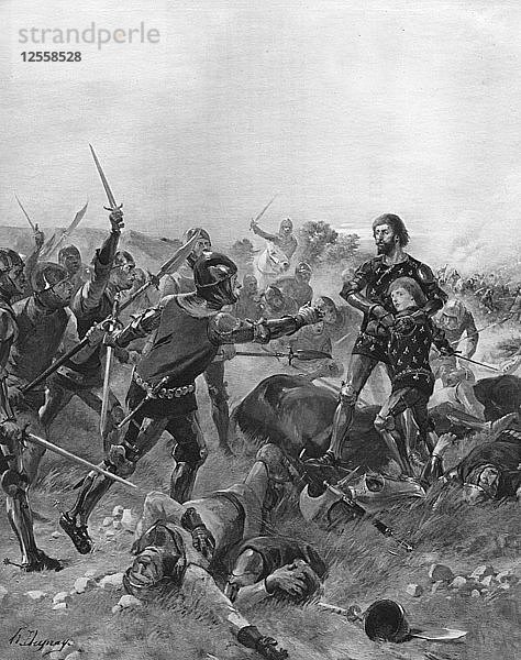 Schlacht bei Poitiers  Frankreich  1356. Künstler: Unbekannt