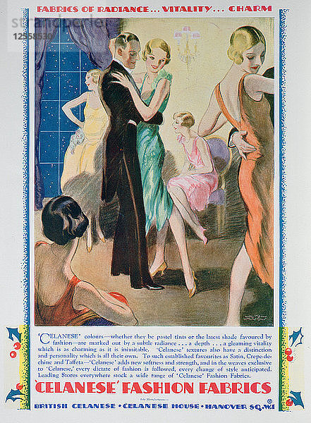 Werbung für Celanese Fashion Fabrics  1928. Künstler: Unbekannt