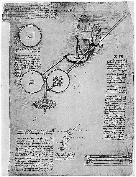 Skizze eines Walzwerks  um 1500-1510 (1954). Künstler: Leonardo da Vinci
