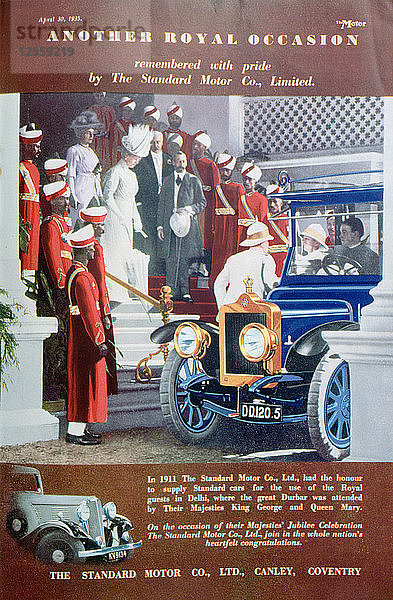 Standard Car Werbung  1935. Künstler: Unbekannt