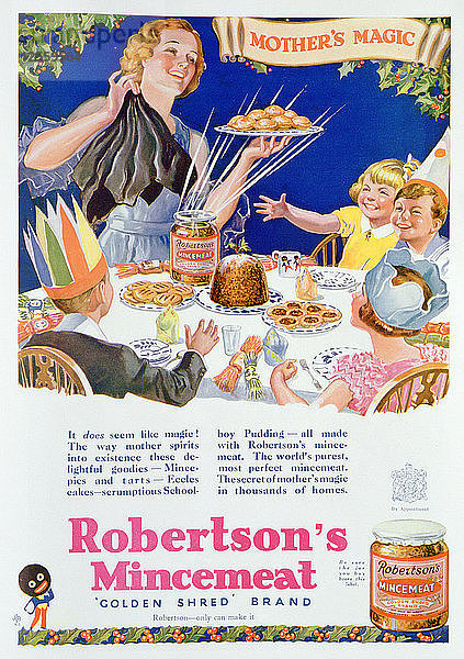 Werbung für Robertsons Mincemeat  1933. Künstler: Unbekannt