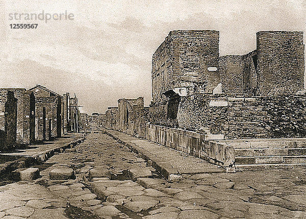 Tempio della Fortuna  Pompeji  Italien  um 1900. Künstler: Unbekannt
