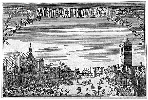 Ansicht von Westminster Hall und New Palace Yard  London  um 1648. Künstler: John Seller