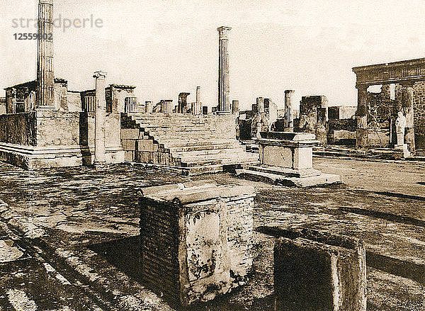 Tempio di Giove  Pompeji  Italien  um 1900. Künstler: Unbekannt