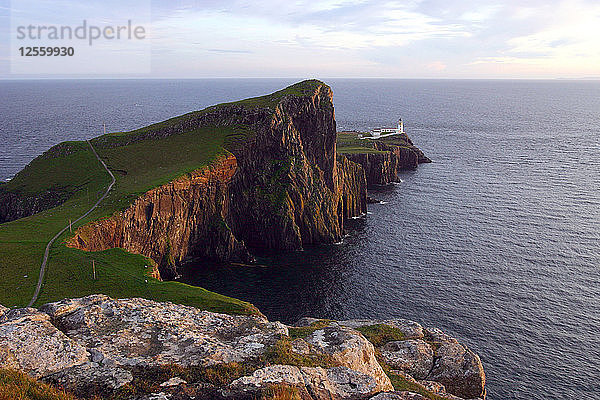 Leuchtturm Neist Point  Isle of Skye  Highland  Schottland.