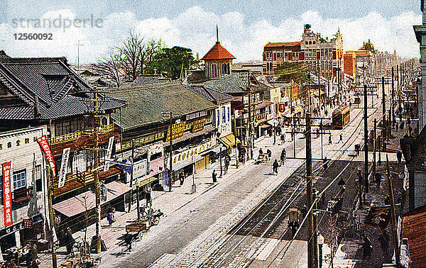 Sakaemachi-Straße  Nagoya  Japan  20. Jahrhundert(?). Künstler: Unbekannt