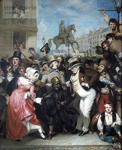 Die Menschenmenge  1847. Künstler: Robert William Buss