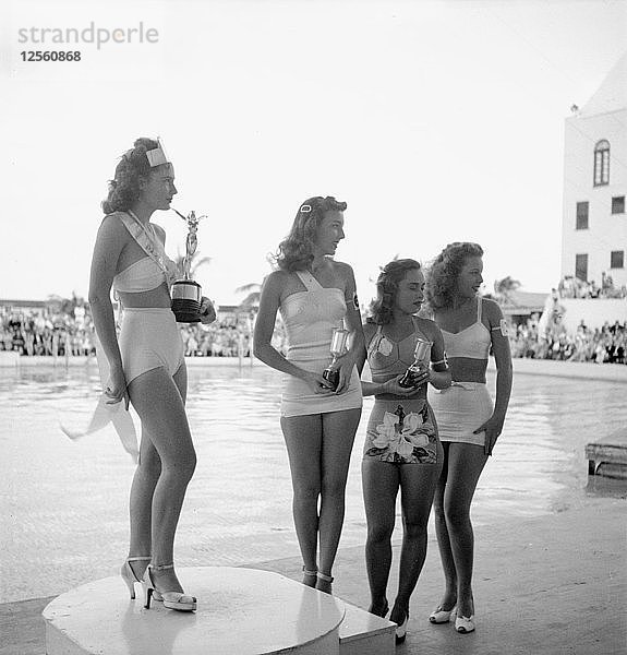 Schönheitswettbewerb  Miami  Florida  USA  1954 Künstler: Göran Algård