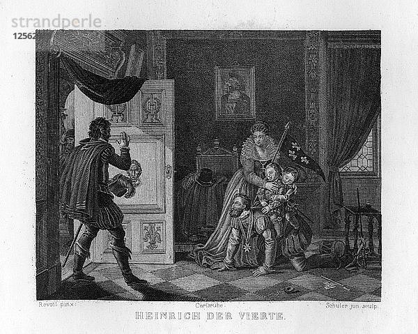 Heinrich IV. und seine Kinder  um 1833 Künstler: Edouard Schuler