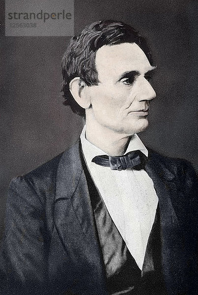 Abraham Lincoln  16. Präsident der Vereinigten Staaten  1860er Jahre  (1933). Künstler: Unbekannt