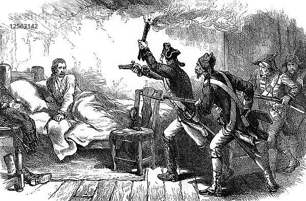 Verhaftung von General Richard Prescott  1777 (um 1880). Künstler: Unbekannt