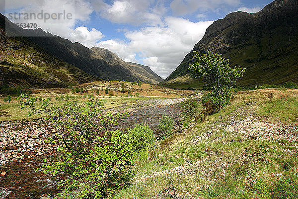 Glencoe  Highland  Schottland.