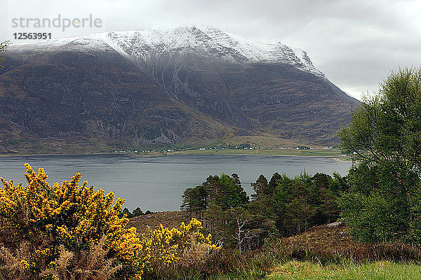 Loch Torridon und Liathach  Highland  Schottland.