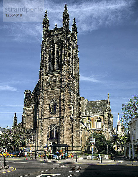 Die Pfarrkirche All Saints  Leamington Spa  Warwickshire.