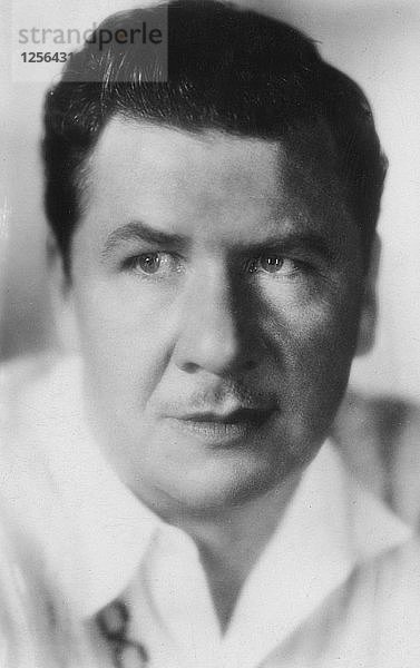 George Bancroft (1882-1956)  amerikanischer Schauspieler  20. Jahrhundert. Künstler: Unbekannt