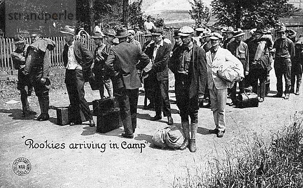 Eintreffen der Rekruten im Lager  Fort Sheridan  Illinois  USA  1920. Künstler: Unbekannt
