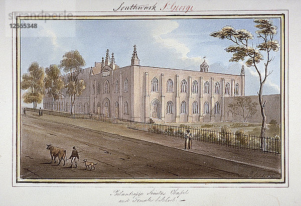 Die Institution der Philanthropischen Gesellschaft  Southwark  London  1825. Künstler: G. Yates