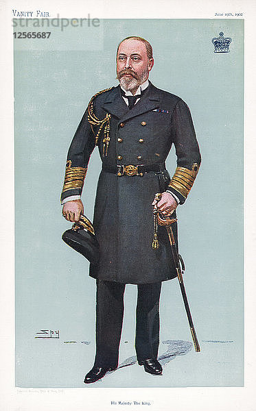 Seine Majestät der König  1902. Künstler: Spion