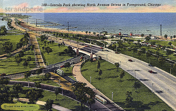 Lincoln Park  Chicago  Illinois  USA  1941. Künstler: Unbekannt