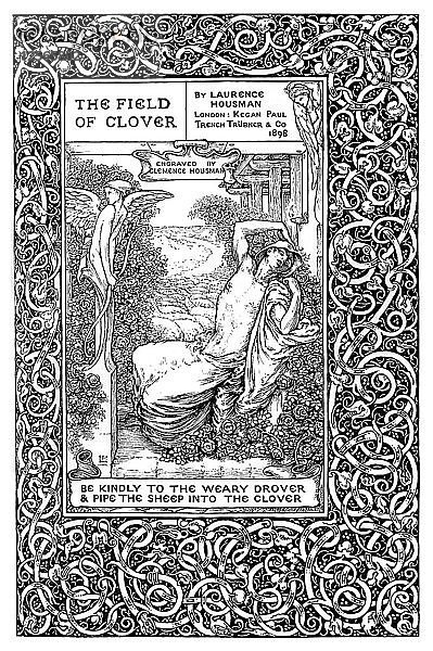 Titelblatt von The Field of Clover  1899 Künstler: Clemence Housman