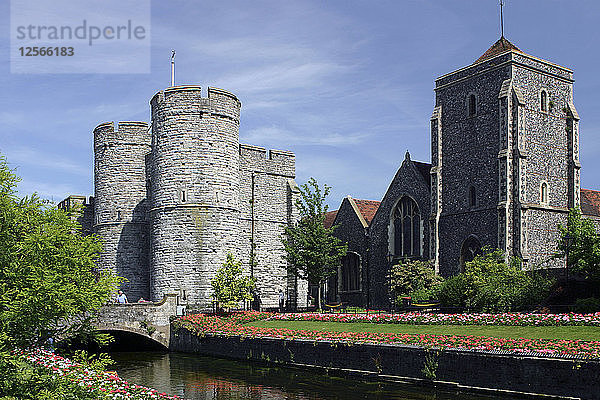 West Gate Towers  Canterbury  Kent.