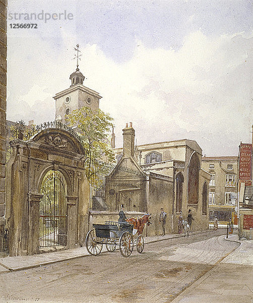Kirche St. Olave  Hart Street  City of London  1883. Künstler: John Crowther