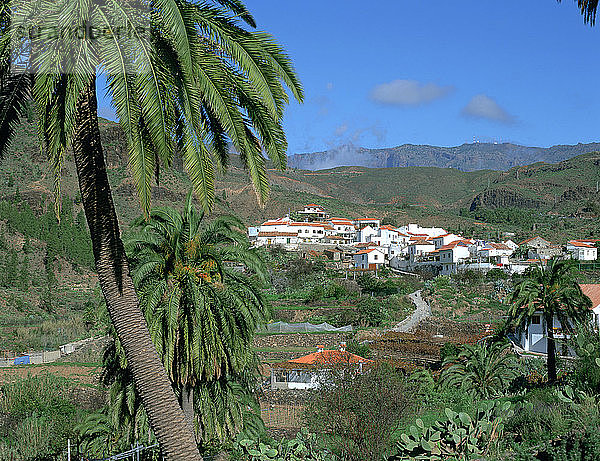 Fataga  Bergdorf  Gran Canaria  Kanarische Inseln.