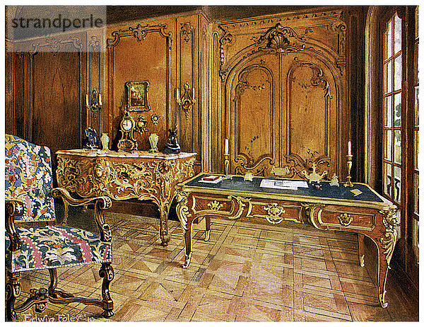 Französisch getäfeltes Zimmer  Wallace Collection  London  1911-1912 Künstler: Edwin Foley