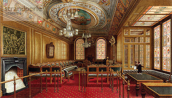 The Aldermens Court Room  Guildhall  City of London  1886 Künstler: William Griggs