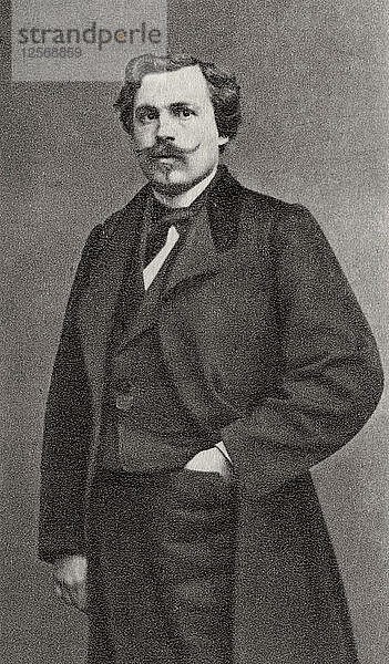 Edmond de Goncourt  französischer Schriftsteller  1868. Künstler: Unbekannt