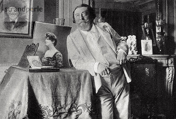 Catulle Mendes  französischer Dichter und Literat  1906. Künstler: Unbekannt