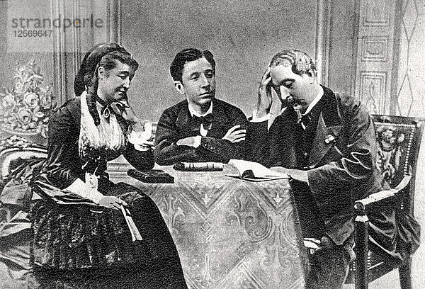 Die französische Kaiserfamilie im Exil  Chislehurst  Kent  1871-1873. Künstler: Unbekannt