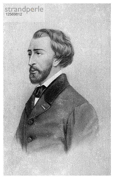 Alfred de Musset  französischer Dramatiker  Dichter und Maler der Romantik (um 1845-1890). Künstler: Unbekannt