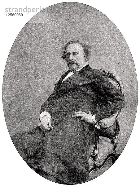 Jules Amedee Barbey dAurevilly  französischer Romancier und Schriftsteller von Kurzgeschichten  1889. Künstler: Unbekannt