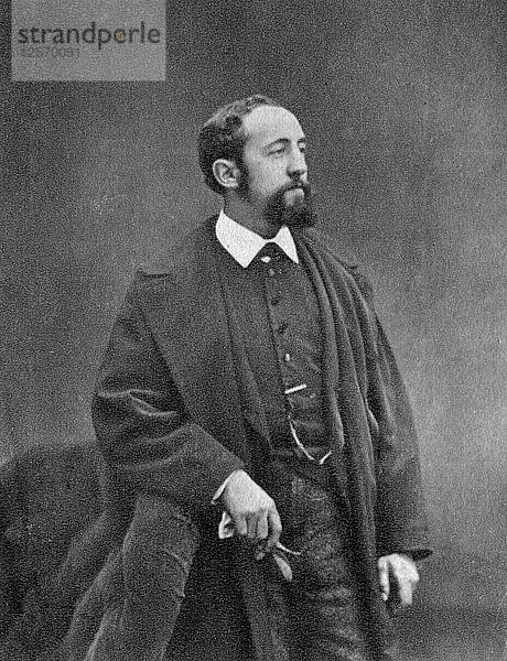 Jules Claretie  französischer Literat  1885. Künstler: Unbekannt