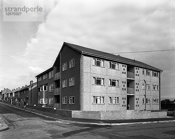 Wohnprojekt  Mexborough  South Yorkshire  1962. Künstler: Michael Walters