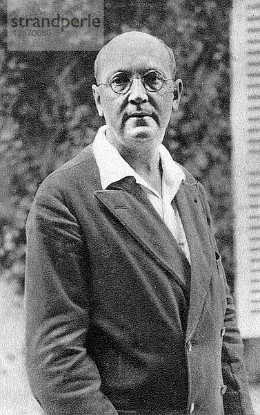 Georges Duhamel  französischer Schriftsteller  1935. Künstler: Unbekannt