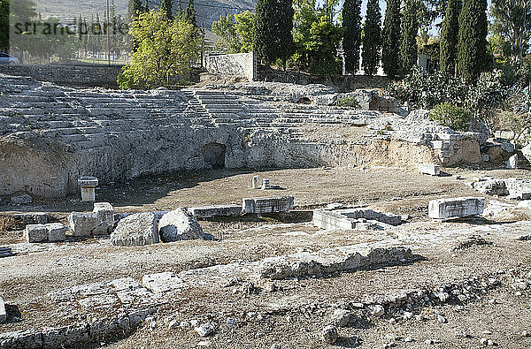 Das Odeon in Korinth  Griechenland. Künstler: Samuel Magal