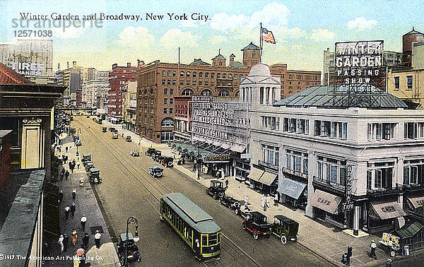Winter Garden und Broadway  New York City  New York  USA  1916. Künstler: Unbekannt