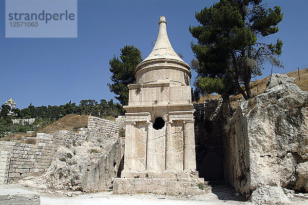 Das Grab von Absalom  Kidrontal  Jerusalem  Israel. Künstler: Samuel Magal