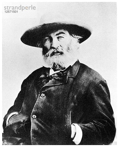 Walt Whitman  amerikanischer Dichter  um 1866 (1955). Künstler: Unbekannt