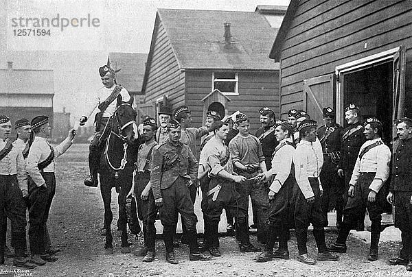 Die Highland-Kompanie der berittenen Infanterie  1896. Künstler: W. Gregory