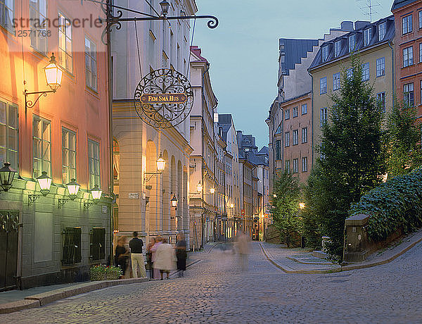 Osterlanggatan  Gamla Stan  Stockholm  Schweden.