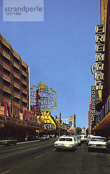 Fremont Street  Las Vegas  Nevada  USA  1968. Künstler: Unbekannt