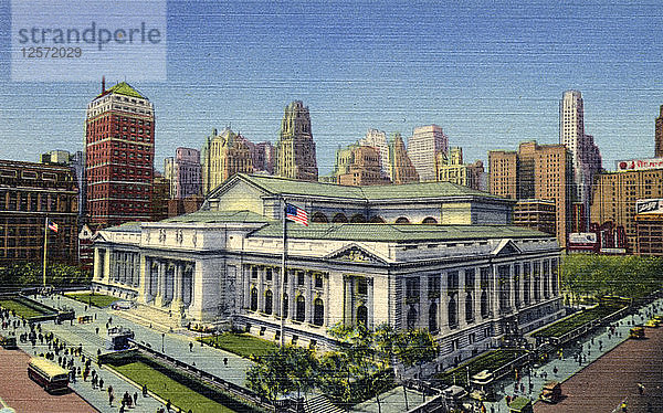 New York Public Library  New York City  New York  USA  1951. Künstler: Unbekannt