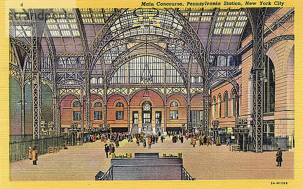 Haupthalle  Pennsylvania Station  New York City  New York  USA  1933. Künstler: Unbekannt