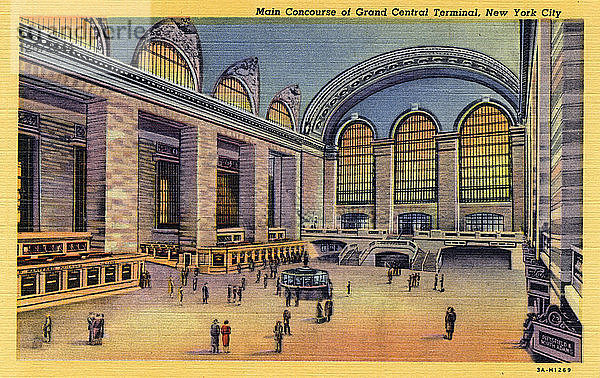 Haupthalle des Grand Central Terminal  New York  1933. Künstler: Unbekannt
