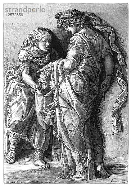Judith und Holofernes  1870. Künstler: Unbekannt